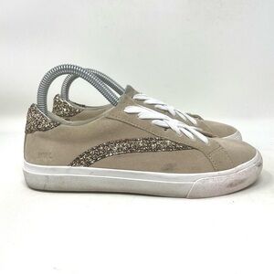Madewell Sidewalk Low Top Sneaker Dark Rope Glitter Womens 6.5